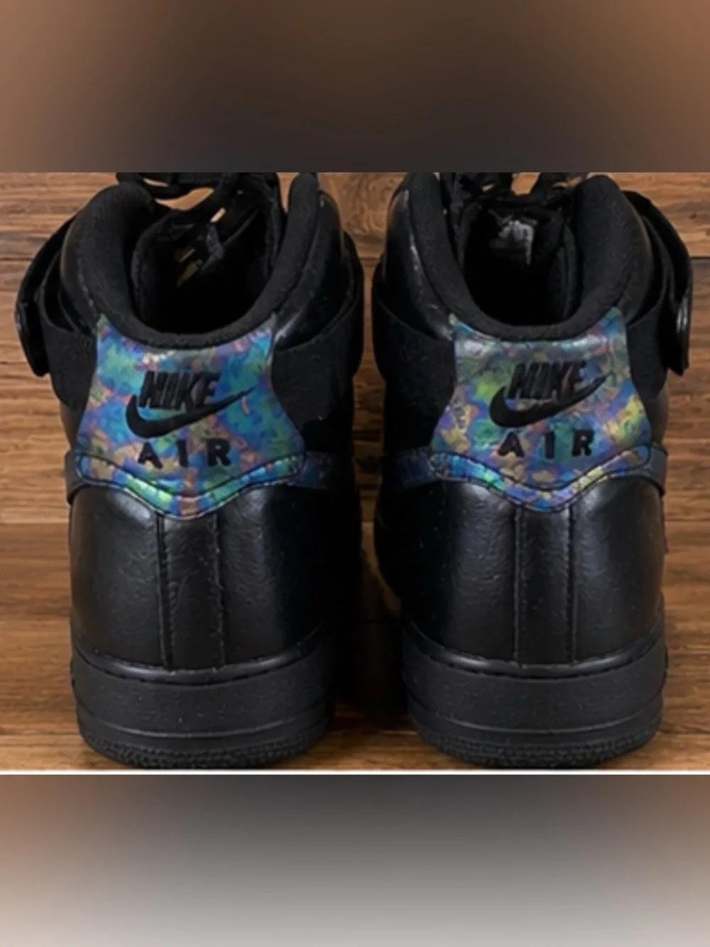 Nike Air Force 1 High ‘07 LV8 Black Iridescent Oil Slick Men’s 12 . 806403-002